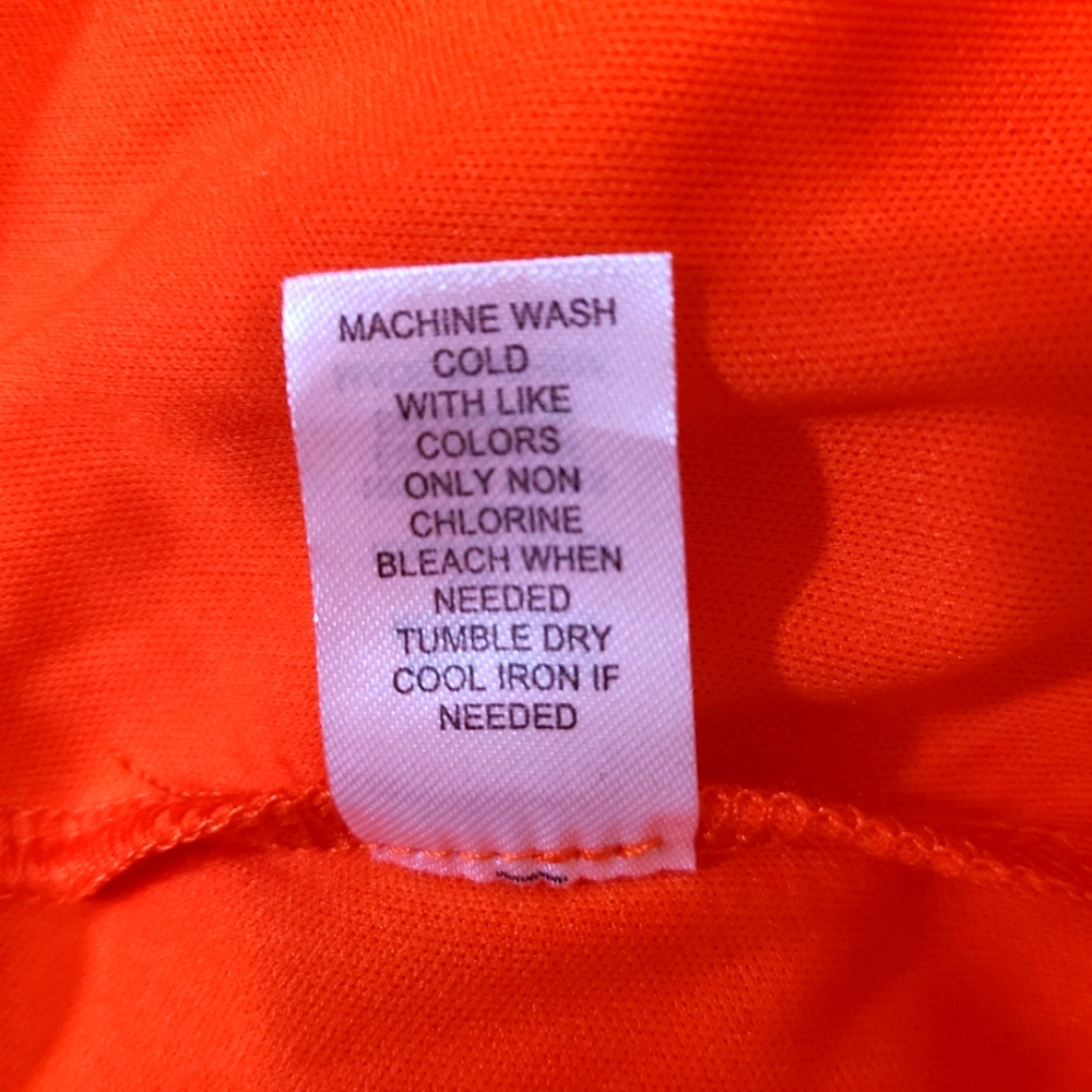Charming Charlie One Shoulder Minidress Orange White Crochet Trim Size Medium - Picture 6 of 7